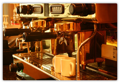 fresh hot coffee